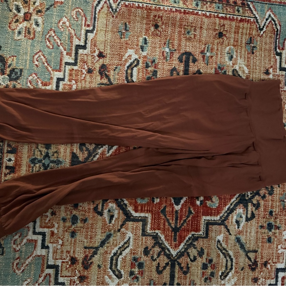 Athleta Brown Track Pants Soft Stretchy Joggers